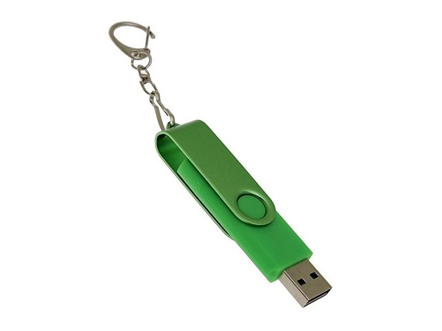 USB 3.0- флешка на 16 Гб с поворотным механизмом и дополнительным разъемом Type-C — фото 3