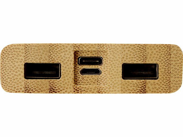 Внешний беспроводной аккумулятор из бамбука «Bamboo Air», 10000 mAh thumbnail