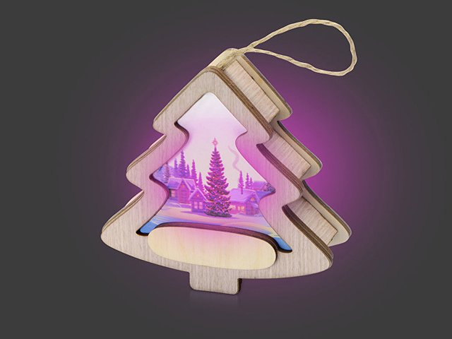 Новогодняя подвеска с подсветкой «Ёлочка»