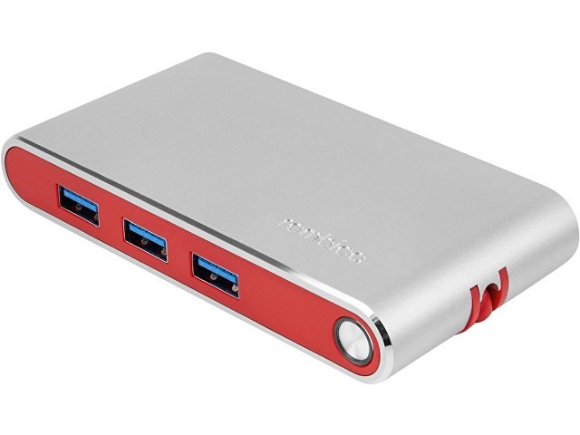 Хаб 8-в-1 Type-C «Hermes», USB 3.0 x 3, Type-C PD, HDMI, LAN, картридер thumbnail