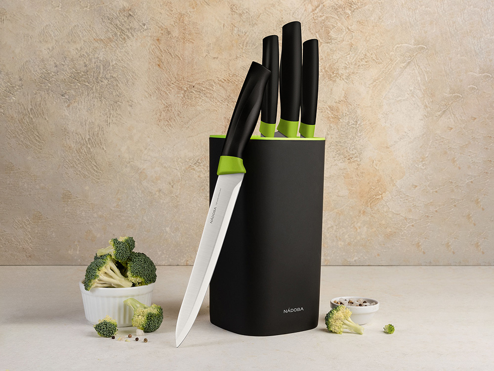 Набор из 4 кухонных ножей в универсальном блоке «OLIVIA» фото 3 Набор из 4 кухонных ножей в универсальном блоке «OLIVIA» фото 3