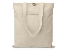 Cумка «Clip» из хлопка 340 г/м2 с застежкой из экокожи