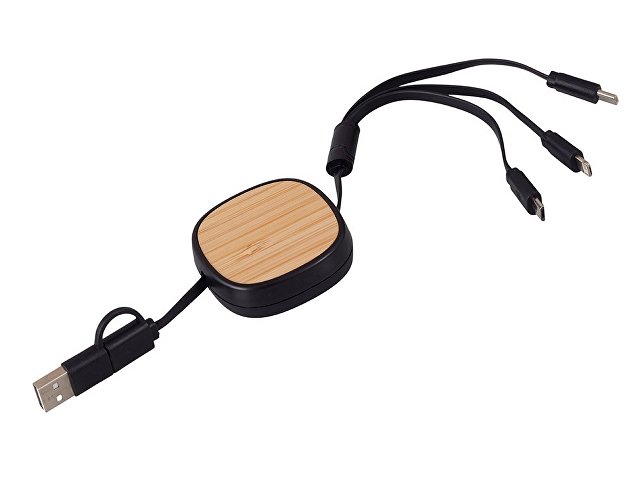 Универсальный кабель с ретрактором 3-в-1 «Retrax» thumbnail