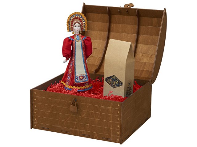 Подарочный набор: кукла фарфоровая, чай "Малина с мятой" thumbnail