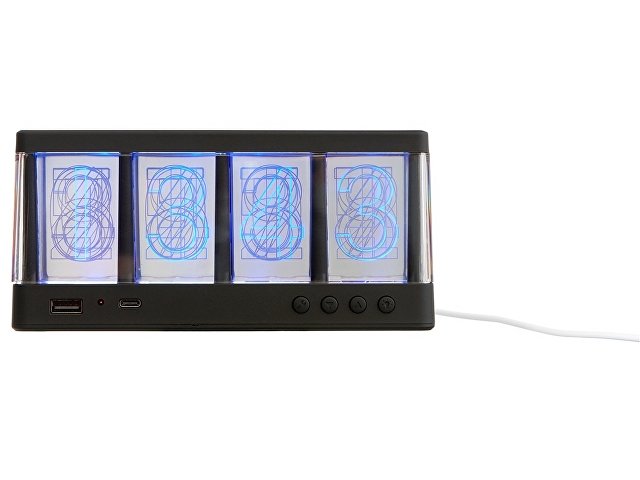 Часы с LED-подсветкой и беспроводной зарядкой «Cyber», 10 Вт thumbnail