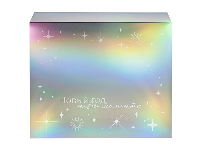 Подарочная коробка с голографическим шубером «Aurora», L