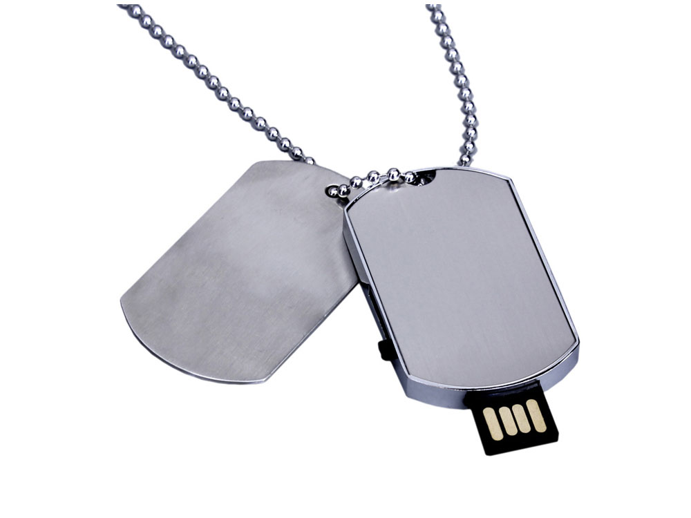 USB 2.0-флешка на 64 Гб в виде армейского жетона USB 2.0-флешка на 64 Гб в виде армейского жетона