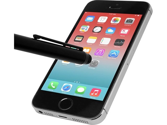 Ручка-стилус металлическая шариковая «Tactical Dark» thumbnail