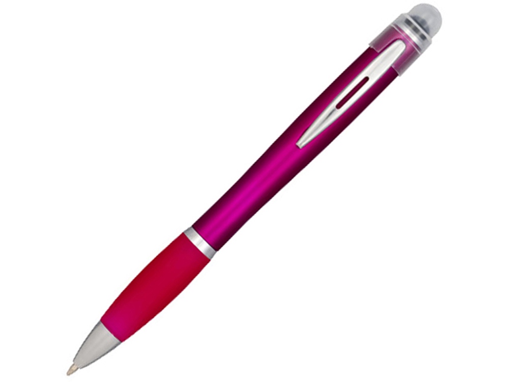 Ручка цветная светящаяся Nash, розовый