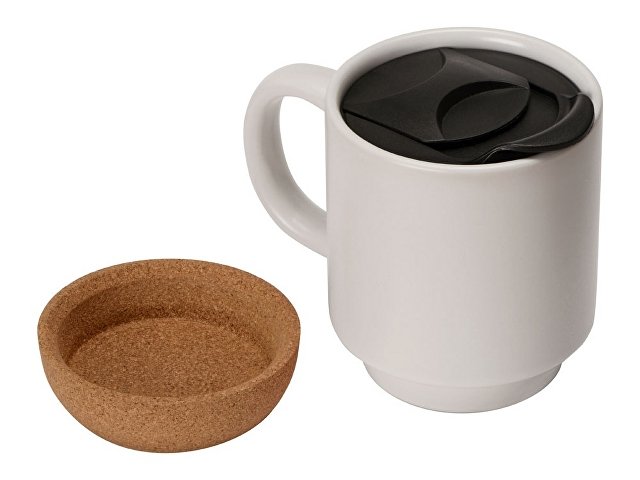 Кружка с пробковым дном и крышкой «Denpasar» thumbnail