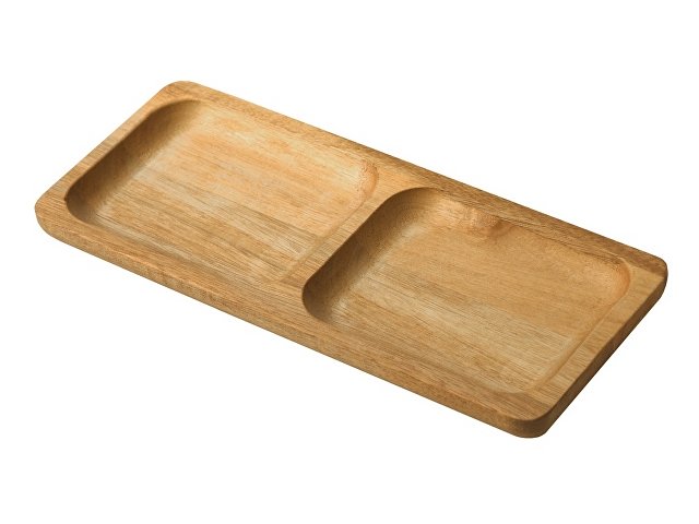 Менажница из акации с двумя секциями «Almond» thumbnail