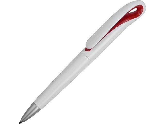 Ручка шариковая "Swansea", белый/красный, синие чернила