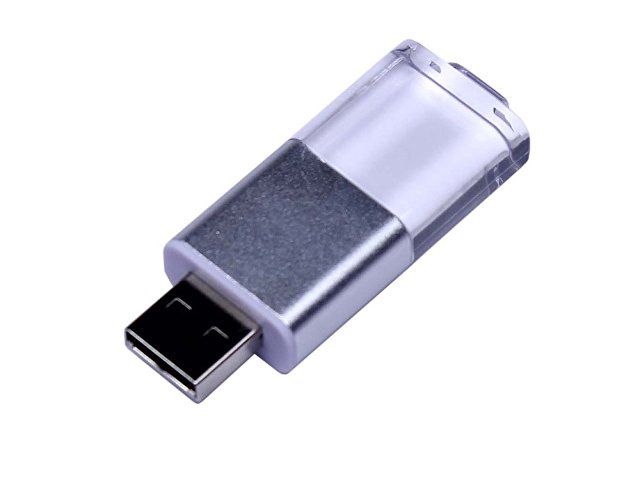 USB 2.0- флешка промо на 16 Гб прямоугольной формы, выдвижной механизм thumbnail