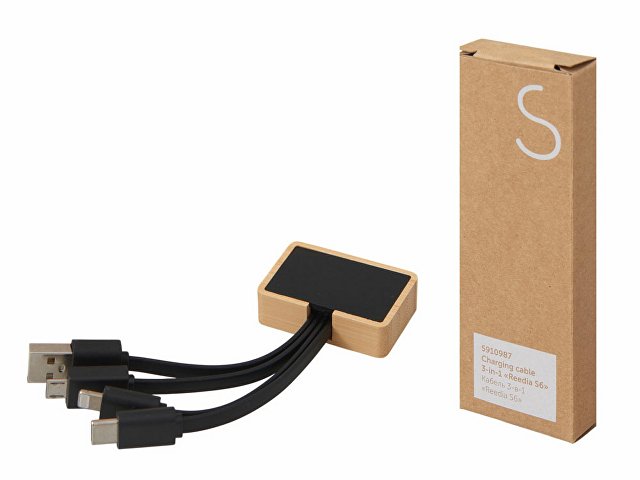 Кабель 3-в-1 с подсветкой лого «Reedia S6» thumbnail