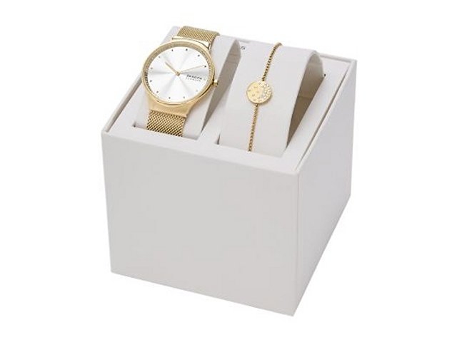 Подарочный набор: часы наручные мужские, браслет (арт. 29909)