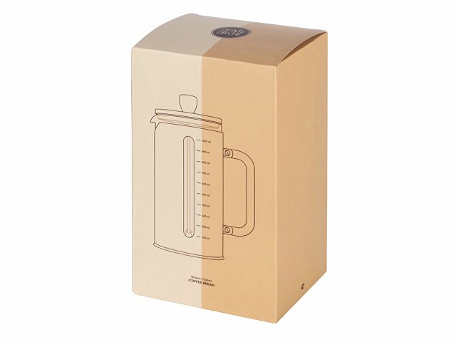 Френч-пресс в стальном корпусе и ручкой из бамбука «Coffee break» thumbnail