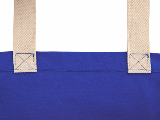 Сумка «Donny» из  хлопка 250г/м2 с донной складкой и парусиновыми ручками thumbnail