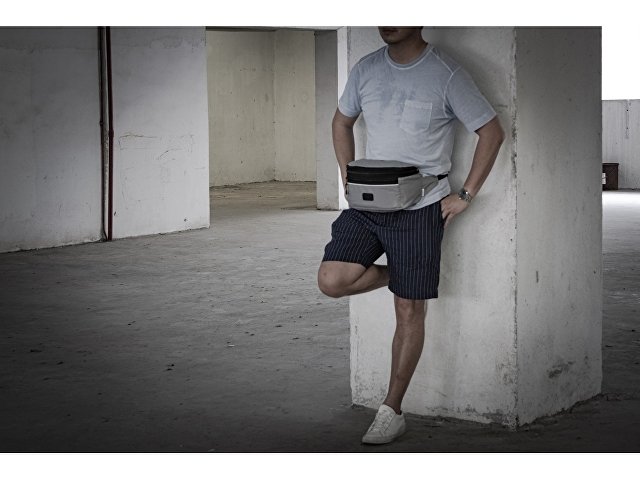 Рюкзак-трансформер 2-в-1 «Athletica» водостойкий с поясной сумкой из переработанного пластика  thumbnail