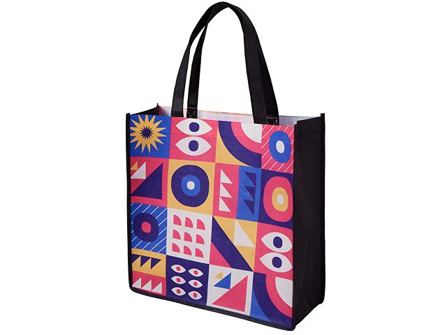 Сумка для шопинга с донной складкой и ручкой из нетканого PET материала thumbnail