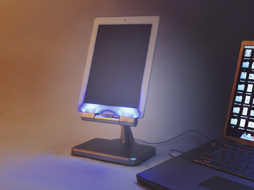 Зарядное устройство-подставка для iPad, iPhone «Пьедестал»