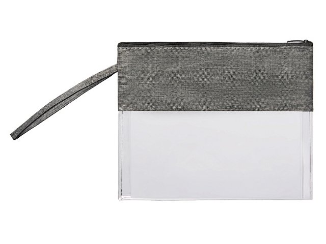 Прозрачная косметичка «Leony» из ПВХ и ткани