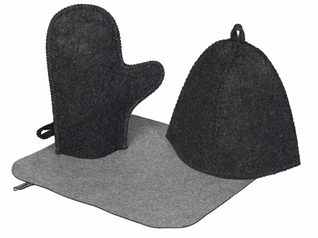 Банный набор из шапки, рукавицы и коврика «Calm» thumbnail