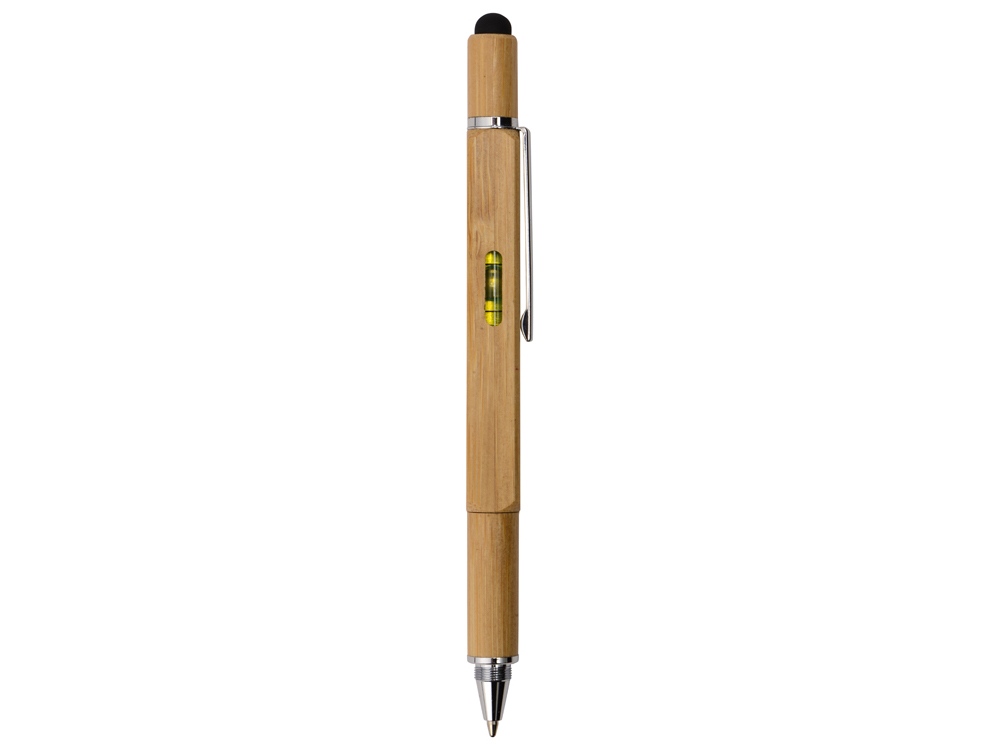 Ручка-стилус из бамбука Tool с уровнем и отверткой 5