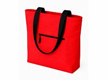 Сумка на молнии Zipper Neo из хлопка 280 г c карманом на молнии спереди