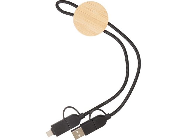 Универсальный зарядный кабель из переработанных ПЭТ и ТПЕ «Acalypha», быстрая зарядка 25 Вт thumbnail