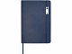 Набор Legato Elegance из блокнота формата А5 в твердой обложке и ручки-роллера, белый/синий