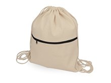 Рюкзак-мешок хлопковый «Lark» с цветной молнией (арт. 955107)