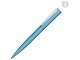 Металлическая шариковая ручка soft touch "Brush gum", голубой