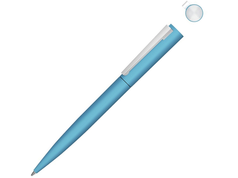 Ручка шариковая металлическая Brush Gum, soft-touch 1