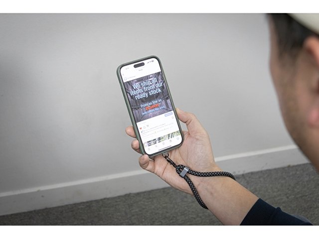 Ремешок-держатель для телефона с зарядным кабелем USB-C - USB-C «Lany Wristband Charge Eco» thumbnail