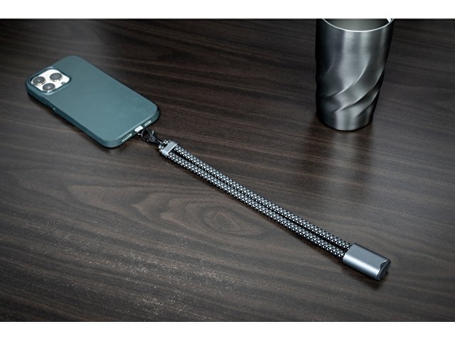 Ремешок-держатель для телефона с зарядным кабелем USB-C - USB-C «Lany Wristband Charge Eco»