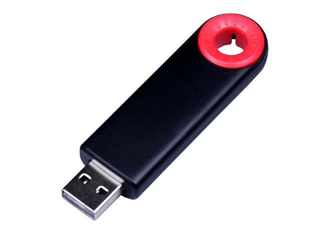 USB 2.0- флешка промо на 8 Гб прямоугольной формы, выдвижной механизм