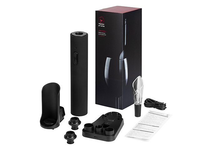 Набор винных аксессуаров 4в1 «Savoie» с покрытием soft touch