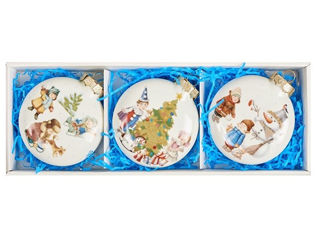 Набор новогодних игрушек, 3 шт thumbnail