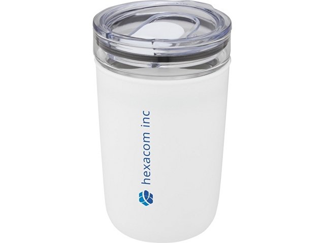 Стеклянная кружка «Bello» с внешней стенкой из переработанного пластика thumbnail