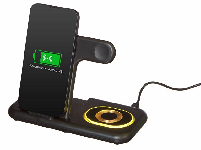 Беспроводная зарядная станция 3-в-1 «MajestIQ», 15 Вт thumbnail