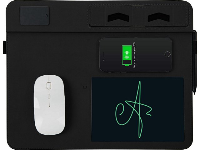 Многофункциональный коврик для мыши «Multi Pad» с беспроводной зарядкой и LCD экраном, 10 Вт thumbnail