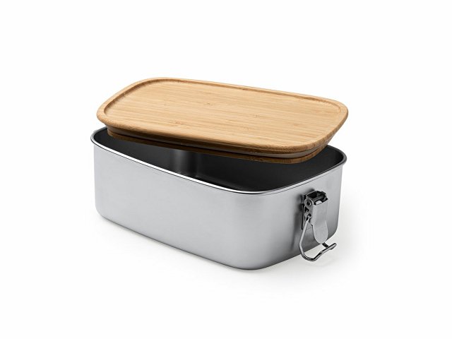 Ланч-бокс DAIKON из нержавеющей стали с бамбуковой крышкой thumbnail