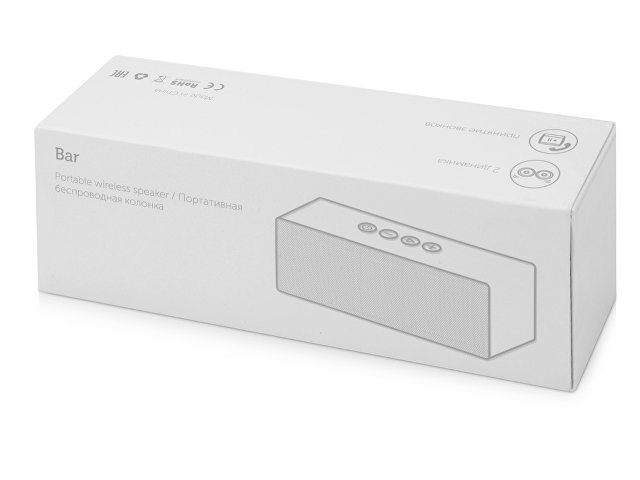 Портативная колонка «Bar» со стереодинамиками, soft touch thumbnail