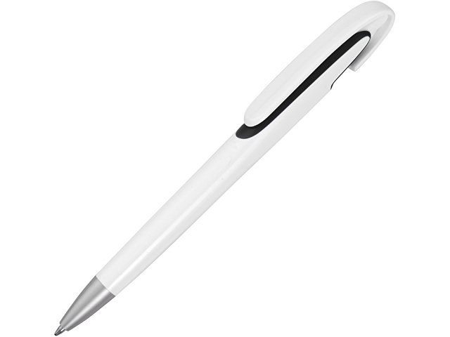 Ручка шариковая "Rio", черные чернила, белый/черный
