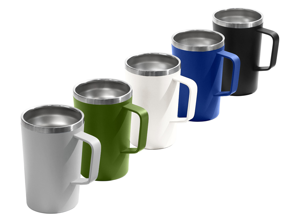 Стальная кружка с двойными стенками и порошковым покрытием «Tibet» фото 5 Стальная кружка с двойными стенками и порошковым покрытием «Tibet» фото 5