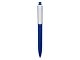 Ручка пластиковая трехгранная шариковая «Lateen», синий/белый