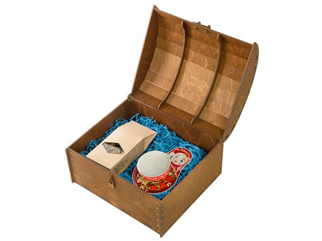 Подарочный набор: чайная пара, чай Малина с мятой thumbnail