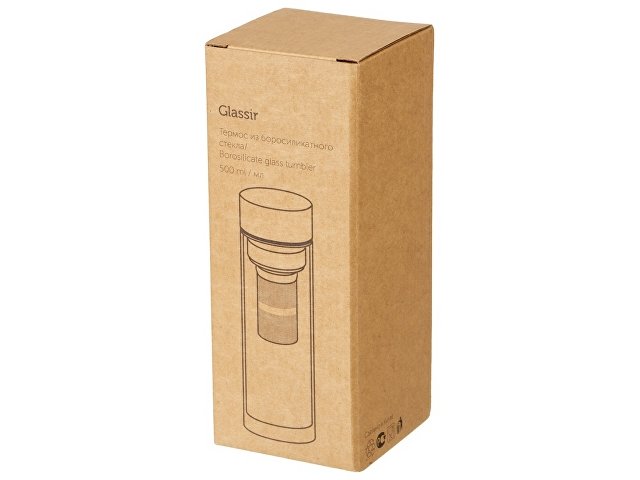 Стеклянная термобутылка «Glassir», 500мл thumbnail