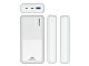 RIVACASE VA2571 (20000 мАч) QC/PD внешний аккумулятор, белый 12/24