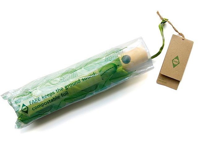 Зонт складной из бамбука «ÖkoBrella» полуавтомат thumbnail